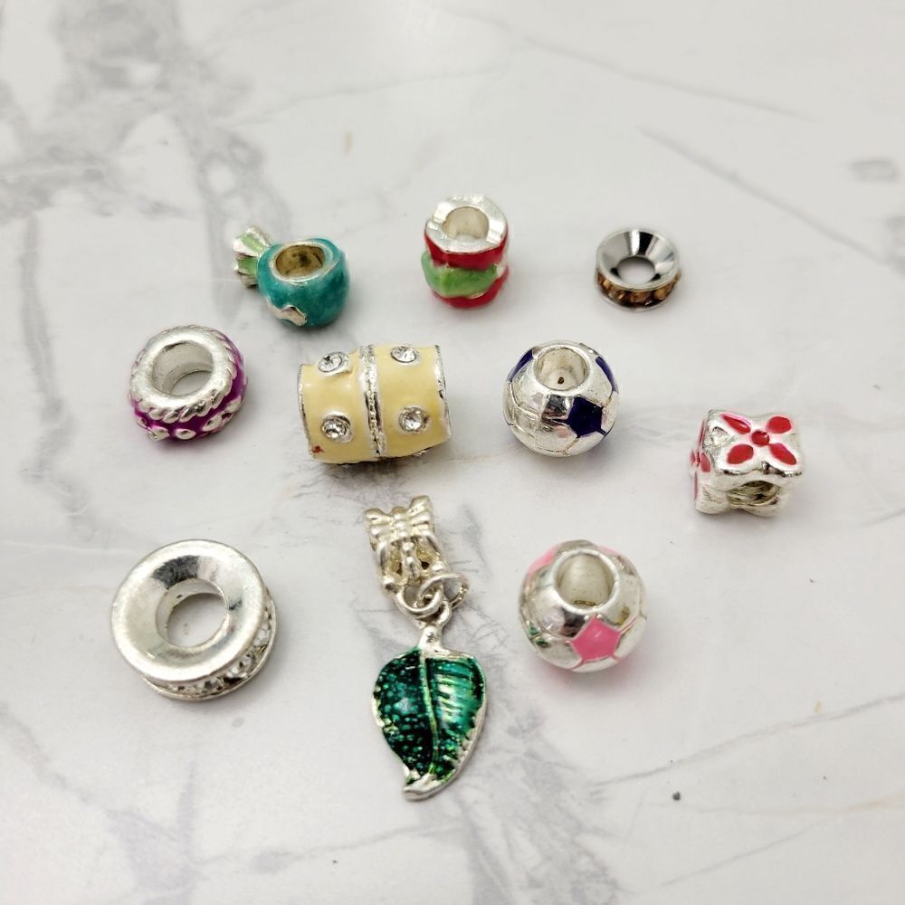 2/$20 Lot Of 10 Pcs Charms Brand New